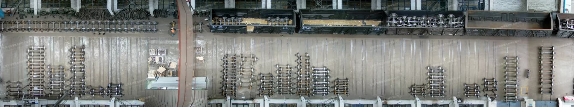 Rail wheel-set inspection panoramic stitching — single unified view