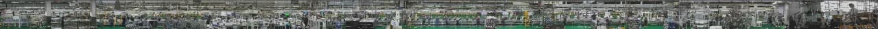 145m production line panoramic view